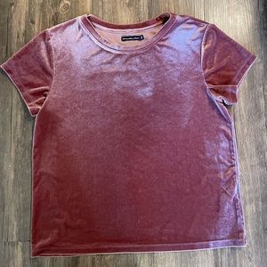 Abercrombie and Fitch Mauve Velvet shirt